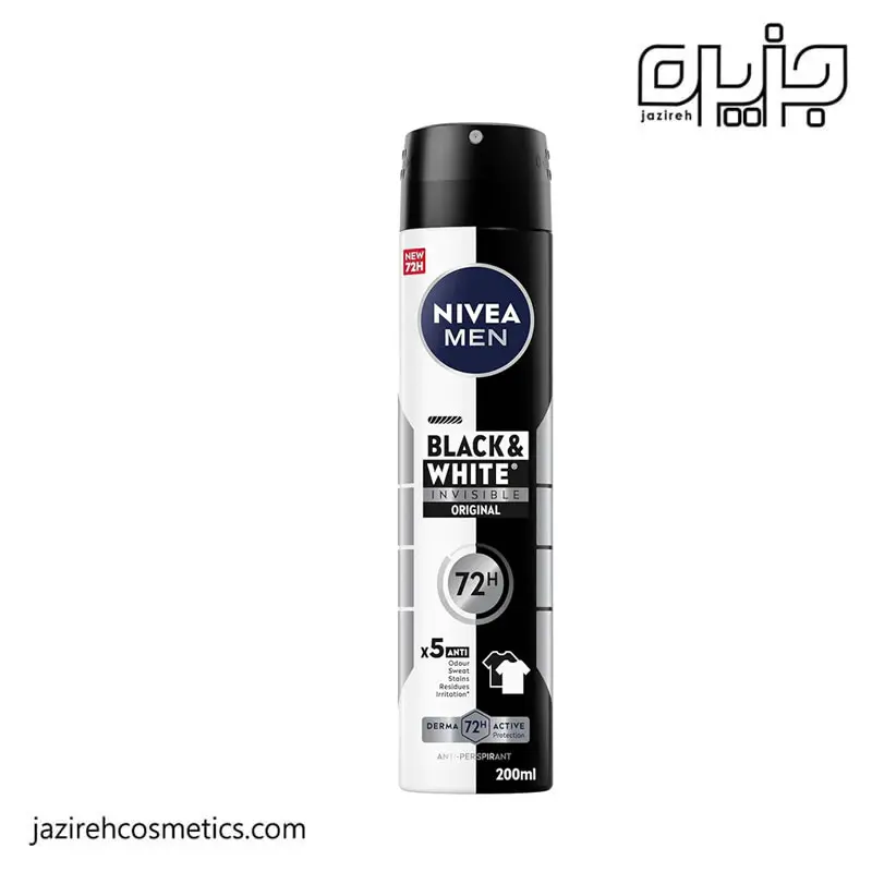 اسپری ضد تعریق مردانه نیوا Black and White ( 200 میل )