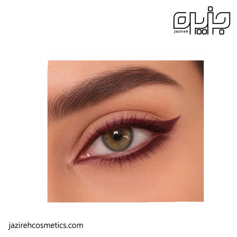 خط چشم زرشکی گلدن رز