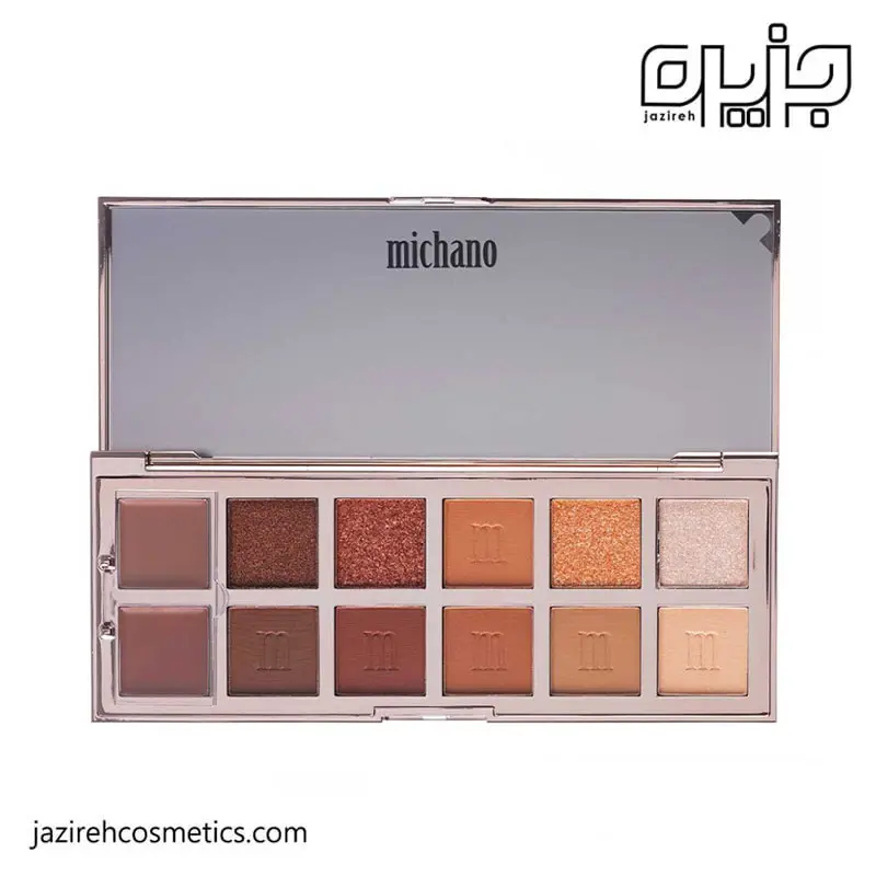 پالت سایه 12 رنگ میچانو مدل Copper Glow