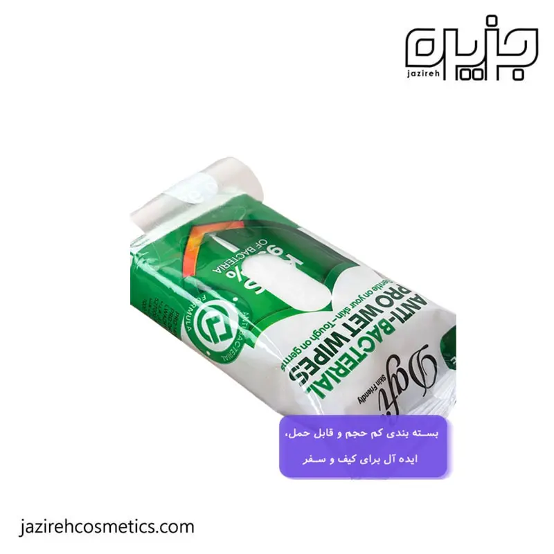 دستمال مرطوب آنتی باکتریال دافی 12 عددی مناسب دست ، صورت و بدن