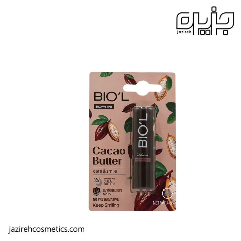 بالم لب رنگی بیول مدل cacao butter