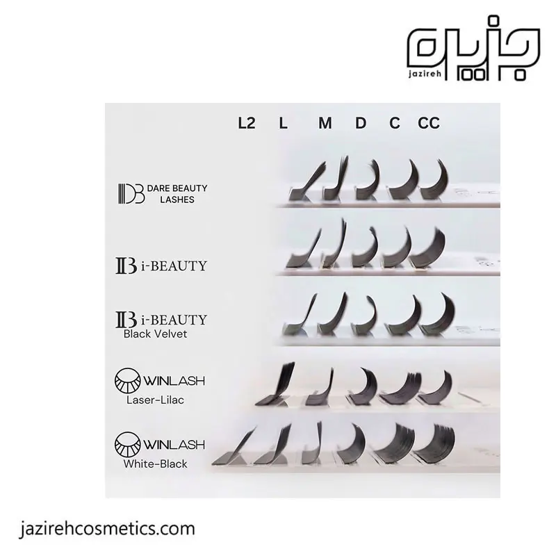 پالت مژه DB قهوه ای CC 0.07
