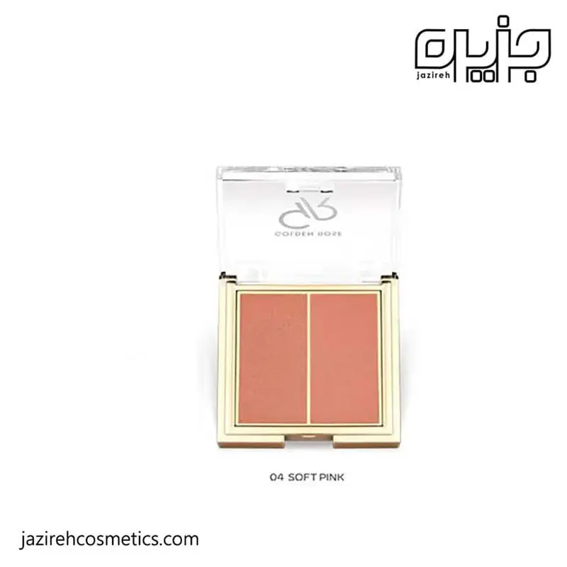 رژ گونه دوتایی گلدن رز رنگ 04 ( soft pink )